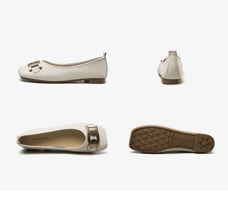 Comfortable Women's Leather Grandma Shoes Flat Casual Shoes_voghion.com
