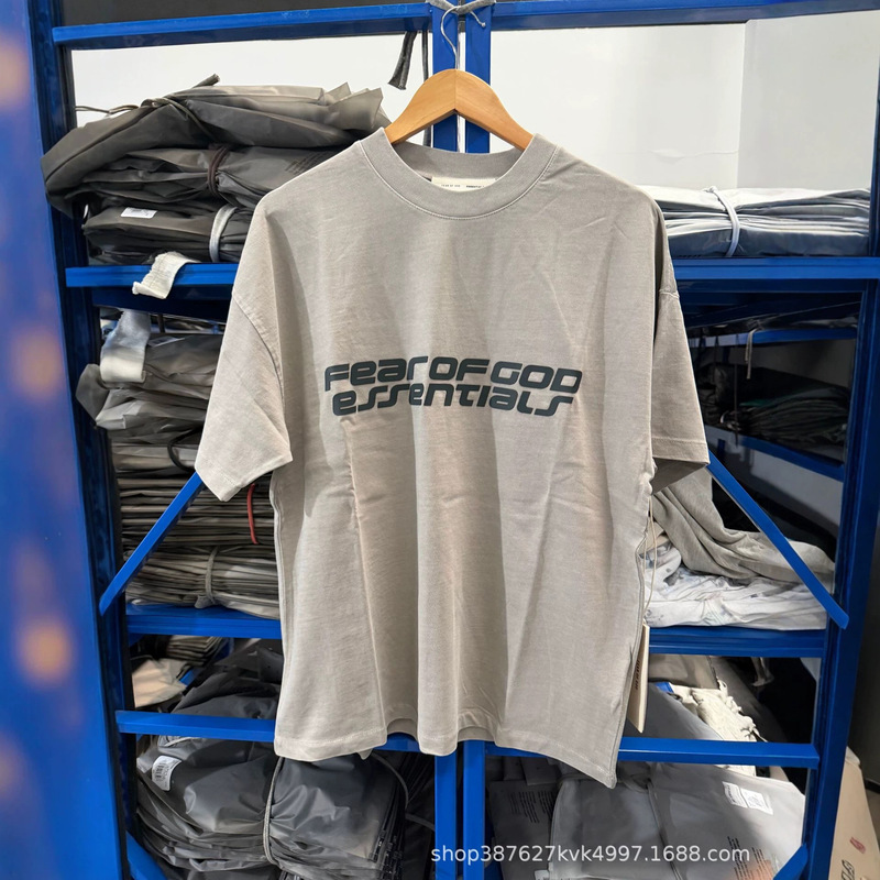 Essentials-26Ss High Street Fashion Brand Fw26 Letter Printed Loose Casual American Short-Sleeved T-Shirt for Men and Women Essentials-26Ss High Street Fashion Brand Fw26 Letter Printed Loose Casual American Short-Sleeved T-Shirt for Men and Women