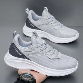 春夏男士大码50跑步运动鞋男外贸回弹健身超轻减震休闲鞋批发代发