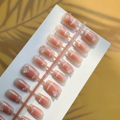 30片手工穿戴美甲偏偏起舞貓眼款百搭氣質不傷手可拆卸美甲貼片