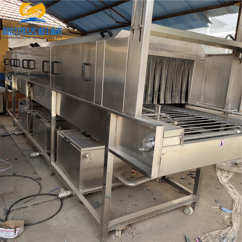 肉筐清洗机 肉制品周转筐清洗消毒一体机 各种塑料筐子消毒机