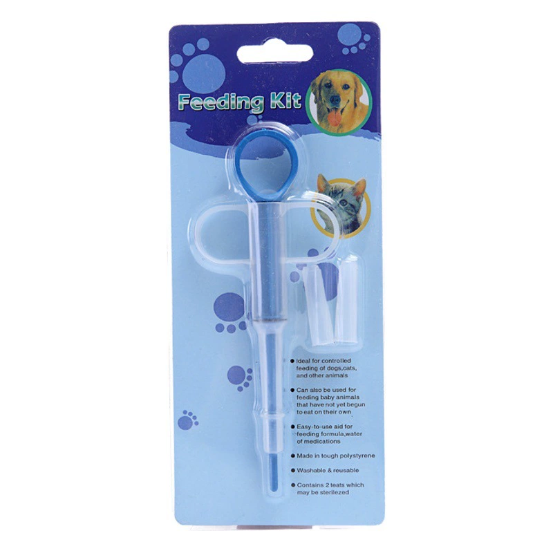 Новый питатель для домашних животных Двуглавый сменный питатель для лекарств Игла для собак и кошек Универсальный репеллент от насекомых Таблеточный питатель Cross Border