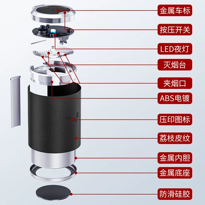 Car ashtray creative multi-function: Car ashtray