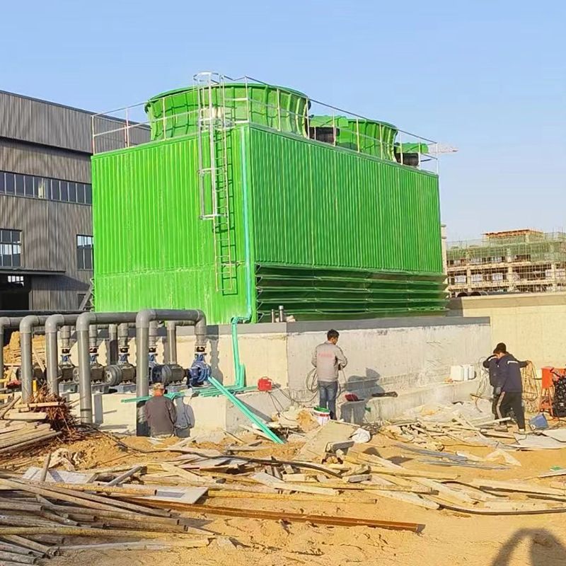 10-200吨工业冷却塔高温玻璃钢凉水塔高效散热冷水塔大小规格齐全