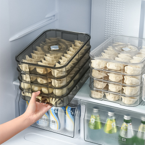 Special multi-layer food-grade wonton fresh-keeping dumpling quick-frozen box for dumpling storage box, refrigerator storage dumpling preservation box