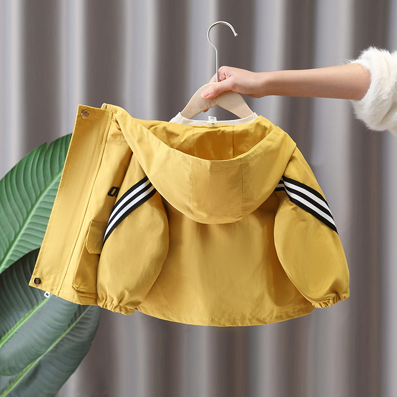 7658 Chaqueta de primavera para niños Chaqueta cortavientos hermosa con capucha para niños de moda 2025 nueva ropa de primavera y otoño ropa coreana primavera