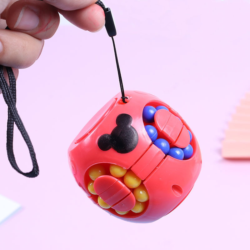 Puzzle Magic Bean Rubik Cube Juguetes para niños Girar la parte superior del dedo Descompresión Desarrollo creativo Inteligencia Burger parte superior
