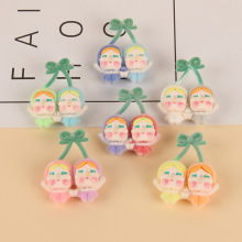 创意可爱植绒哭娃钥匙扣挂件樱桃萌粒饰品配件包包挂饰小礼品批发