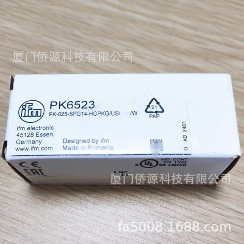 PK6523易福门IFM带直观开关点设定的压力传感器 全新原装现货包邮