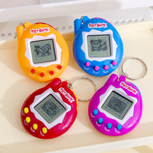跨境电子宠物机掌上喂养宠物养成游戏机新奇玩具钥匙扣小挂件礼品