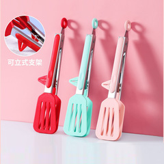 9寸12寸烘焙麵包夾小工具BBQ燒烤夾硅膠食物夾牛排夾子食品夾