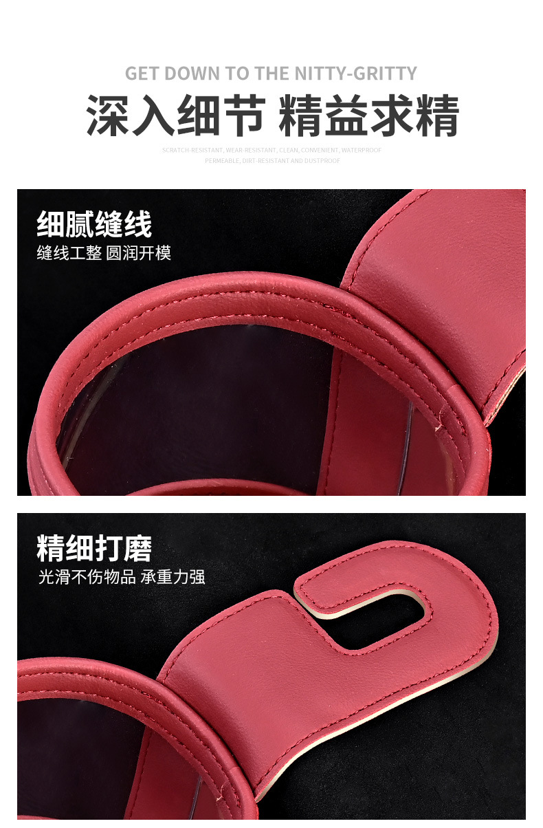 Cross-border car seat back storage box hanging bag multifunctional storage box car seat back storage box water cup holder