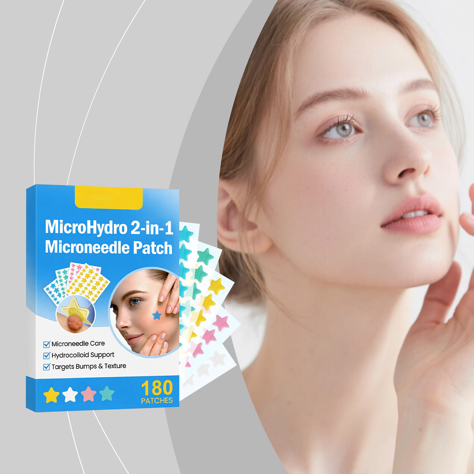Skin Care Patches Smooth and Moisturizing Patches That Cover Acne-Prone Skin, Gentle Cleansing and Refreshing Facial Care Patches