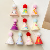 Christmas small decorations, cartoon velvet jewelry for elderly