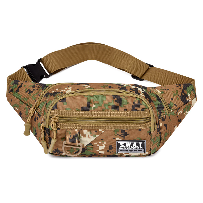 Nuevo bolso de la cintura de los hombres bolsa de teléfono móvil multifuncional deportes ocio bolso de los hombres al aire libre camuflaje hombro crossbody bolsa de pecho image 29