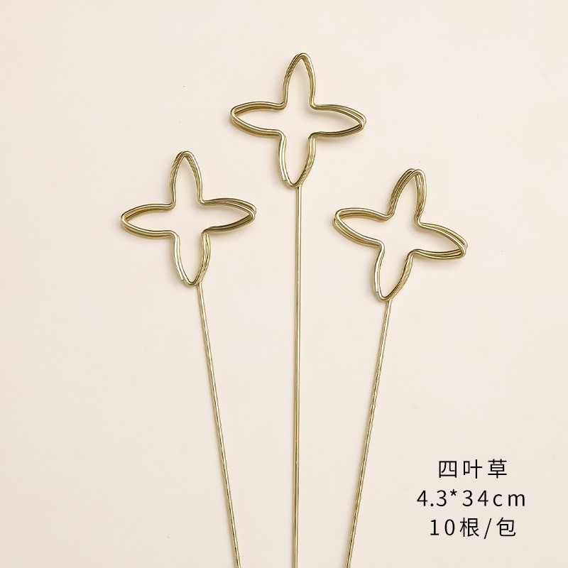 Pins wind metal tarjeta de felicitación al por mayor material de embalaje de flores frescas titular de tarjeta de bricolaje floristería material suministros florales arreglos florales