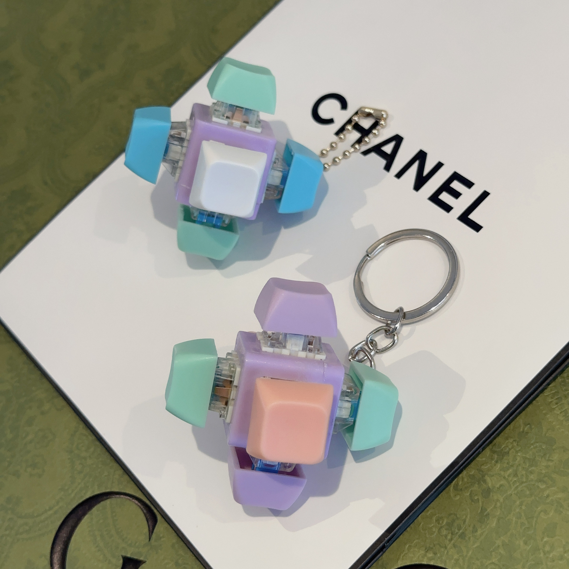 Special-shaped six-button-style three