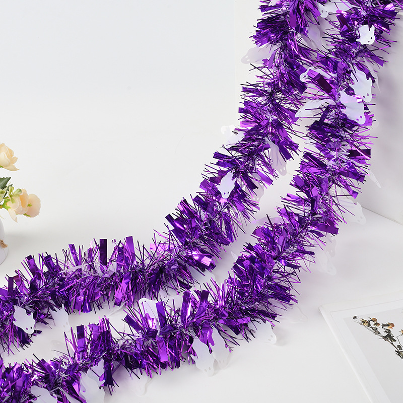 Comercio exterior transfronterizo barra de color de Halloween barra de color fantasma blanco multi-color multicombinación decoración de Halloween cinta de flores