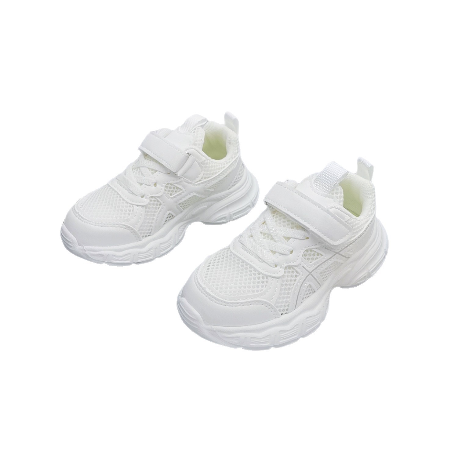 Zapatillas deportivas para niños, tallas 27-31, nuevo modelo de malla única, calzado deportivo infantil, zapatillas para correr con suela ligera.