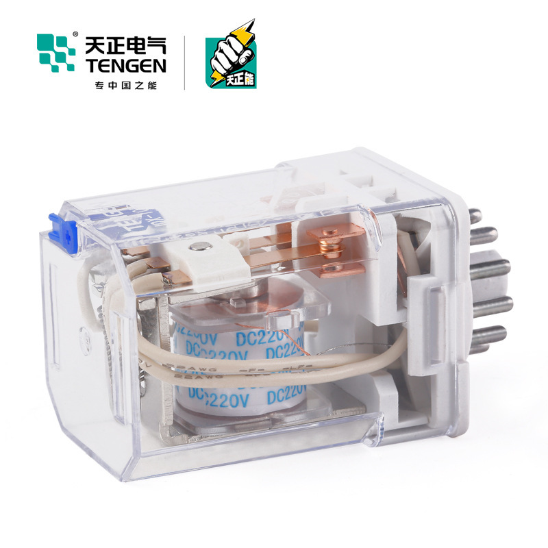 TENGEN天正JQX-10F 3Z小型中间电磁继电器24V银点11圆脚220V 380V