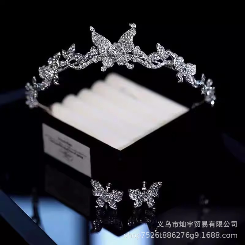 2024 verano explosivo material de aleación galvanizado estilo simple princesa corona de cumpleaños corona de boda corona de novia