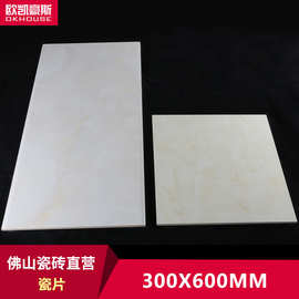 卫生间浅色墙砖 佛山不透水瓷砖 300*600瓷片 300*300地砖 釉面砖