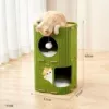 Double layer mint green [free cat litter mat]