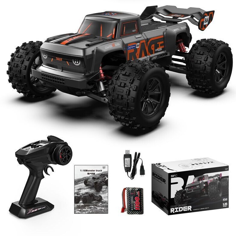 Cross-border RC four-wheel drive remote control car boy toy high-speed climbing car brushless drift big foot off-road all-terrain racing Cross-border RC four-wheel drive remote control car boy toy high-speed climbing car brushless drift big foot off-road all-terrain racing