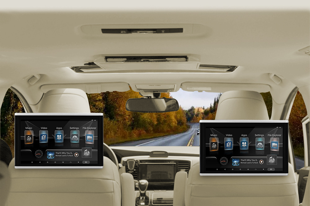 10.1-inch rear seat entertainment monitor with headrest 10.1inch External Android monitor 10.1inch Android monitor