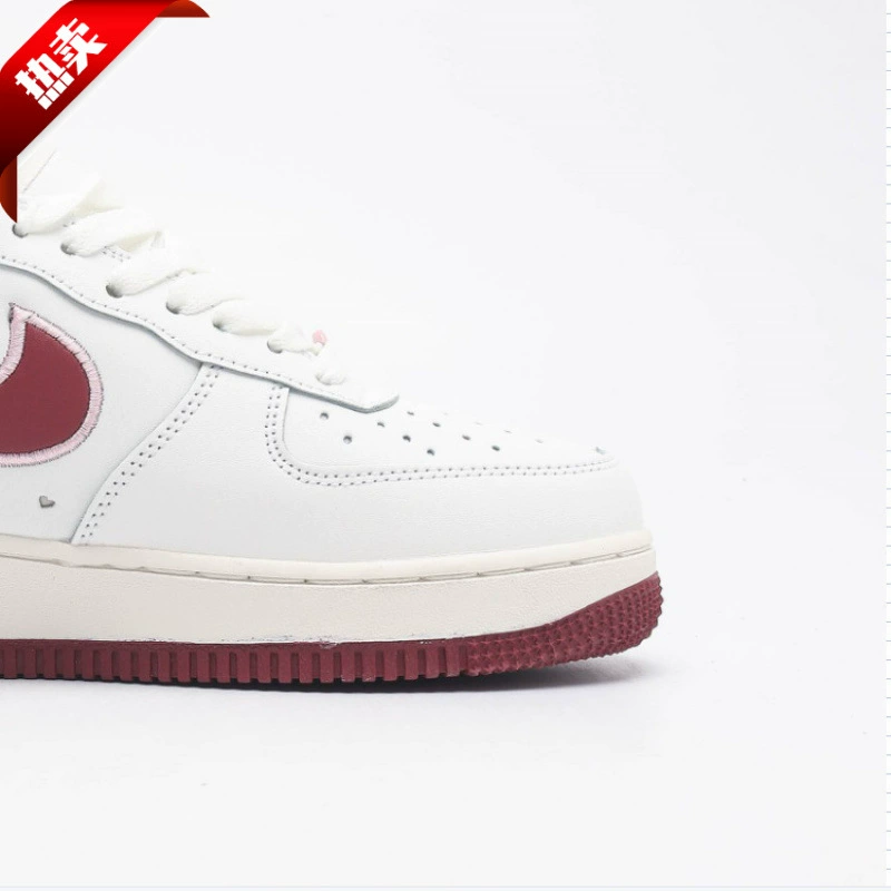Putian высокая версия Air Force Valentine's Day ограниченная серия вишнево-белые розовые кроссовки низкие белые туфли