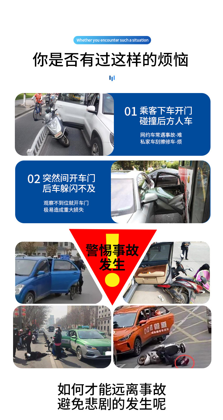 Car Rearview Mirror Small Round Mirror Blind Spot Mirror Interior and Exterior Observation Mirror Wide-Angle Rear Auxiliary Mirror for Taxi