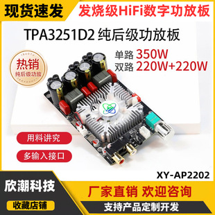 Tpa3251 Hifi Digital Amplifier Board High-Power Stereo 220Wx2 Bridge 350Wap2202 Engraving