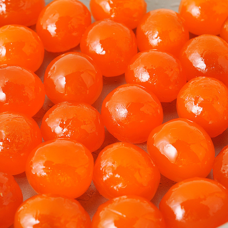 Golden Flower Salt Egg Yolk 100 pc Red Heart Salt Duck Egg Yolk for Baking Mooncakes and Zongzi