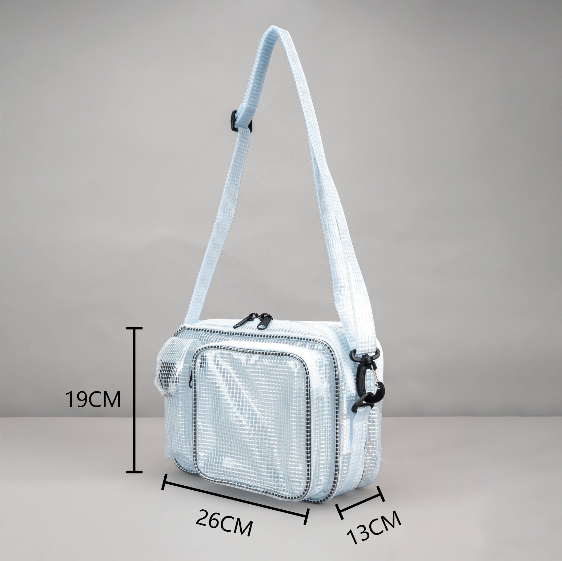 26*19*13 Korean style antistatic dust-free bag, waterproof PVC double main compartment, cold-resistant and antistatic tool shoulder bag, FAB bag