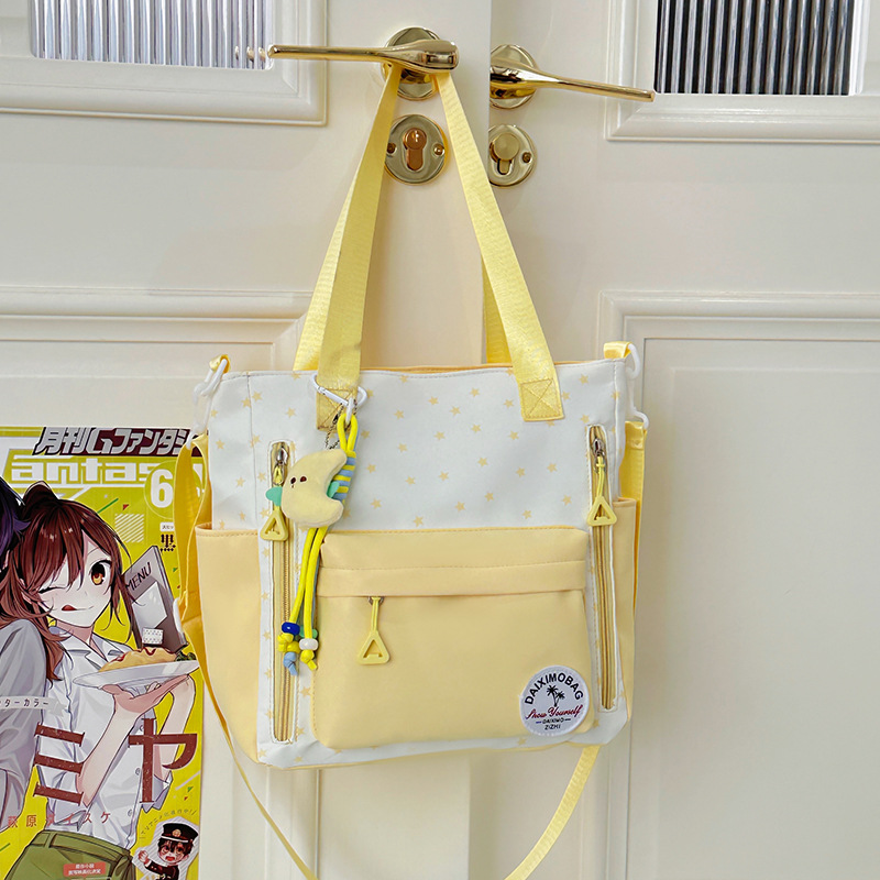 Japonés universal de gran capacidad bolso de hombro portátil suave niña estudiante de clase mochila bolsa de viaje