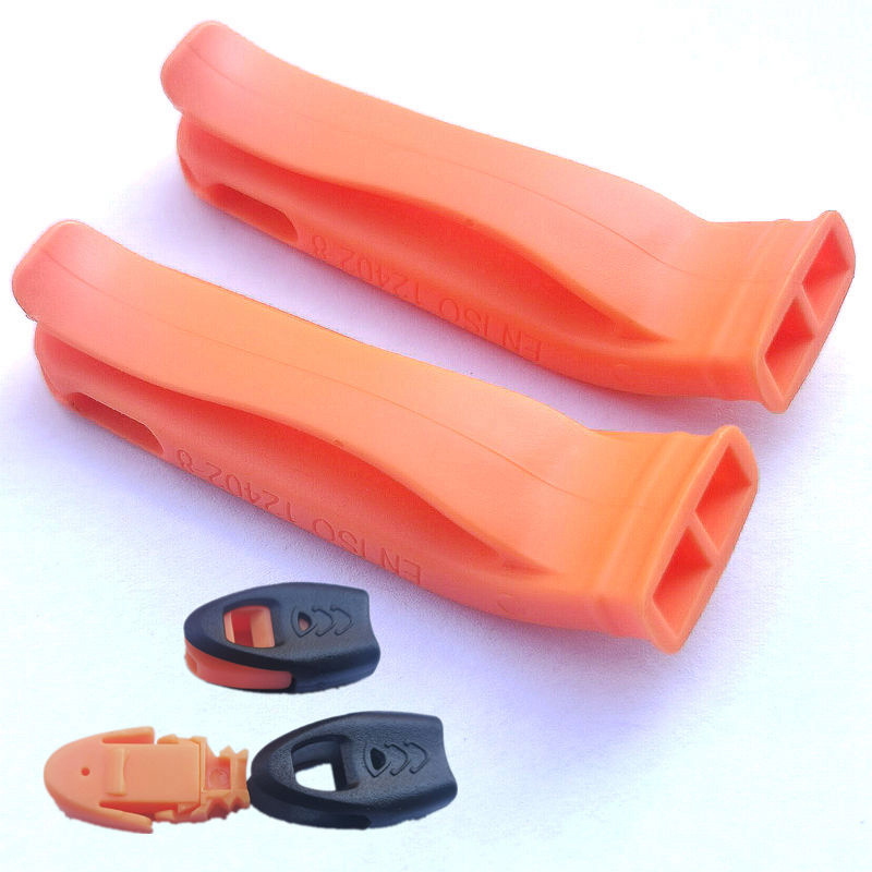 Silbato de plástico salvavidas silbato de advertencia de supervivencia de llamadas de rescate al aire libre deportes de juegos de deportes consejos de entrenamiento silbato