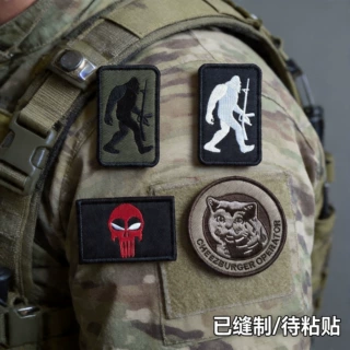 刺绣花布贴魔术户外用品亚马逊包配刺绣花布贴胸条臂章魔