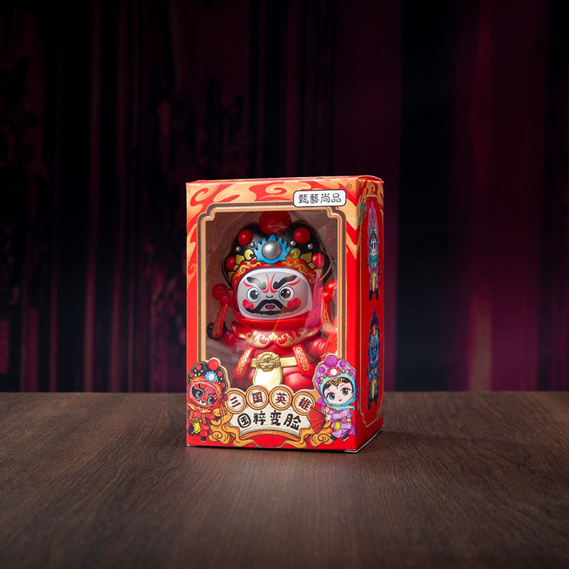 Muñeca que cambia la cara de la ópera de Sichuan Muñeca creativa de maquillaje facial de la ópera de Pekín Muñeca de la quintaesencia del país Decoración de juguetes Regalo conmemorativo de viaje de Chengdu