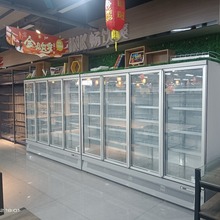 速美立式玻璃门冰柜冷藏冷冻展示柜冰箱生鲜柜食品设备冷冻柜商用