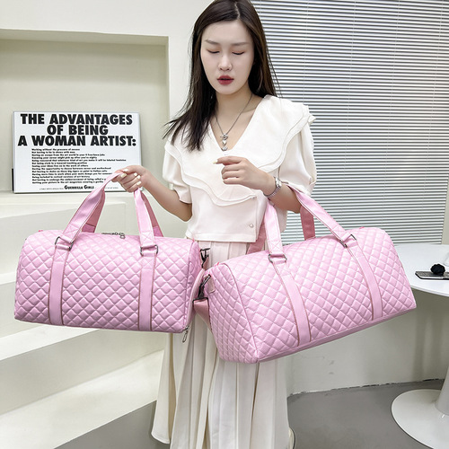 PU large-capacity crossbody shoulder bag with independent shoe position Internet celebrity fashionable casual sports waterproof fitness bag for men and women