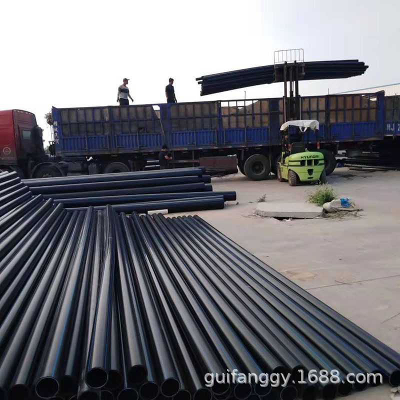 贵州广西厂家HDPE管盘管25PE管农田灌溉管黑色160排水管上水管