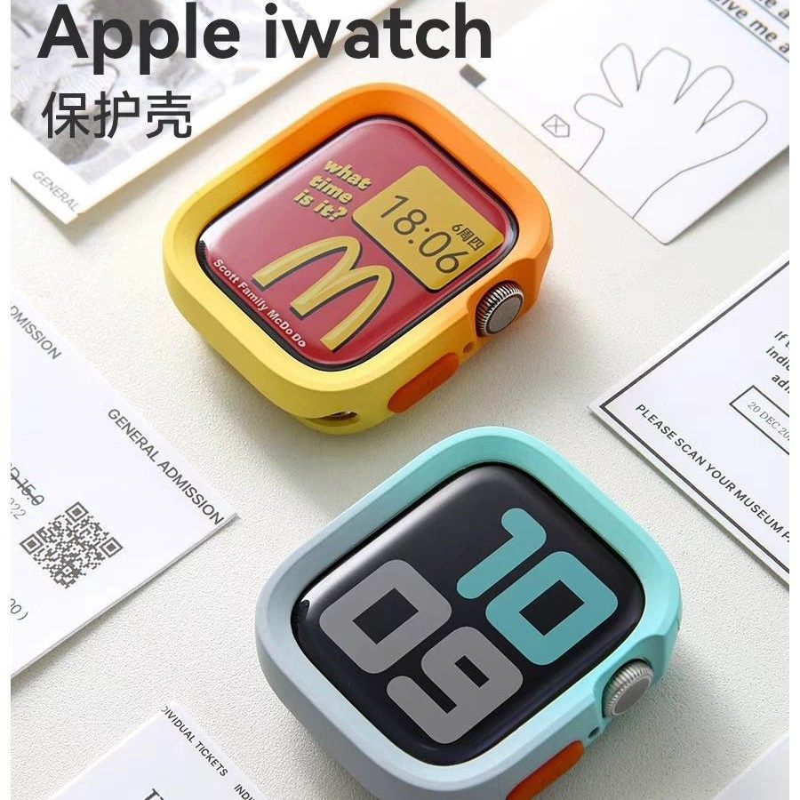 Apple, чехол для часов, двухцветный защитный корпус, градиент