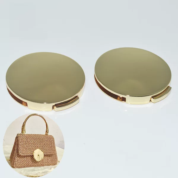 Supply handbag luggage hardware accessories DIY Hyun-a women's bag decorative lock high-end handmade bag woven bag round lock