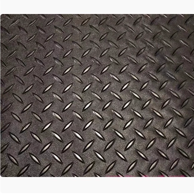 Черный матовый стальной пластиковый пол с рисунком ПВХ, кожаный пол для фабрики, пол для спортзала, пластиковый коврик для всего пола, ресторан
