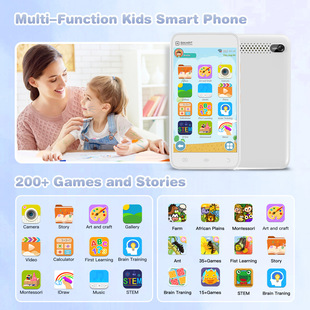 4inch Children's Mobile Phone Photo Camera Educational Game Console Toy Story Machine Kids Birthday Christmas Gift Smart