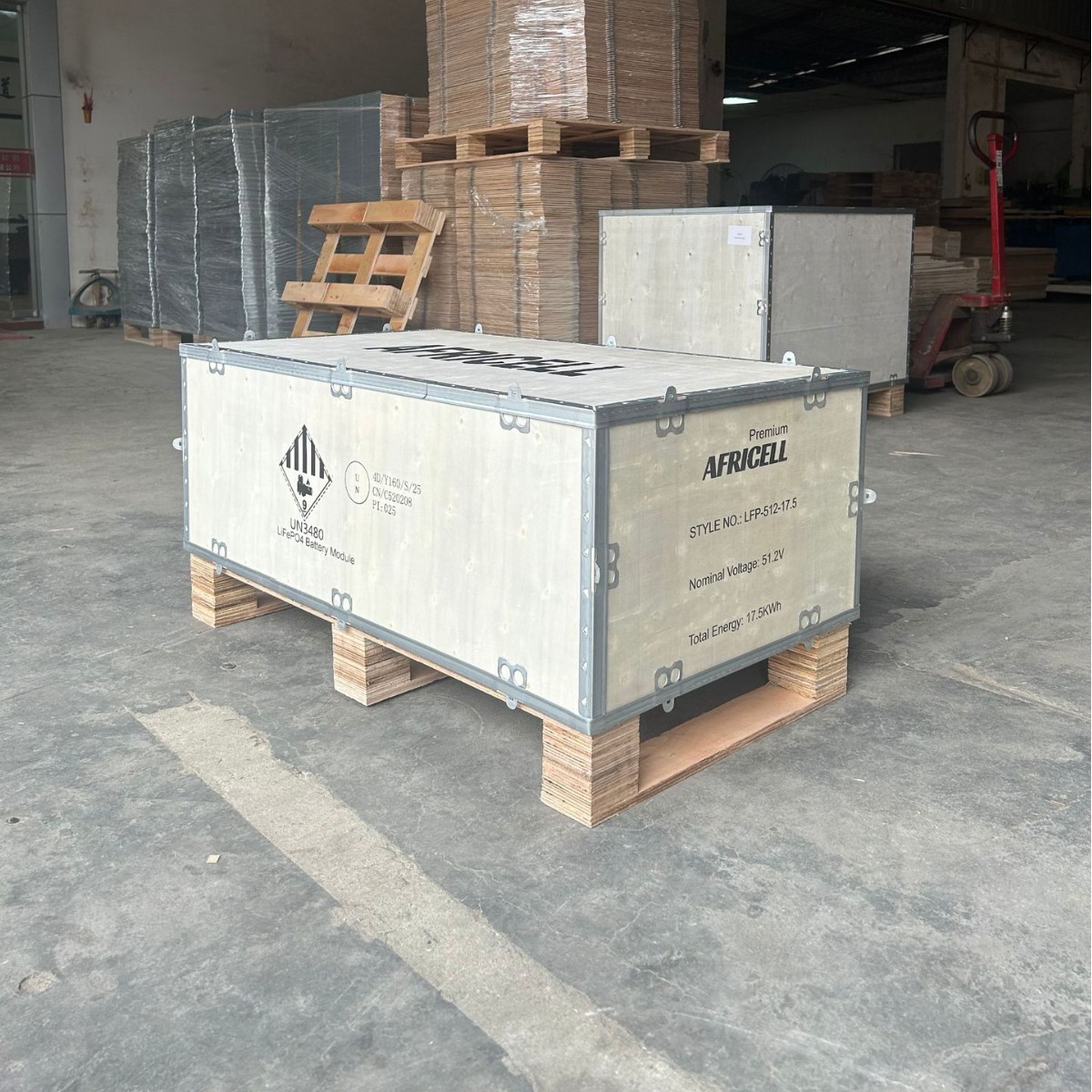 加厚钢带加固 UN 危包木箱 出口危险品包装 堆码抗冲击 性能单使