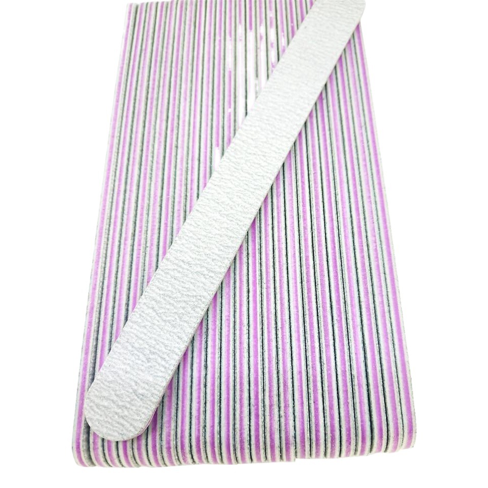 Wholesale in Stock: Gray Sand Nail File, Nail Polishing Strip, Nail Shaping File, Nail Polishing File, Nail Care and Trimming Purple Heart