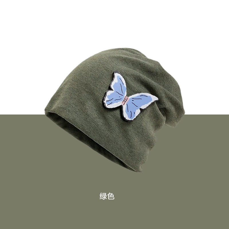 2024 nuevo gran cinturón de cabeza desmontable sombrero de mariposa tridimensional mujer dulce cool multifuncional sombrero frío mostrando la cara pequeña sombrero pila