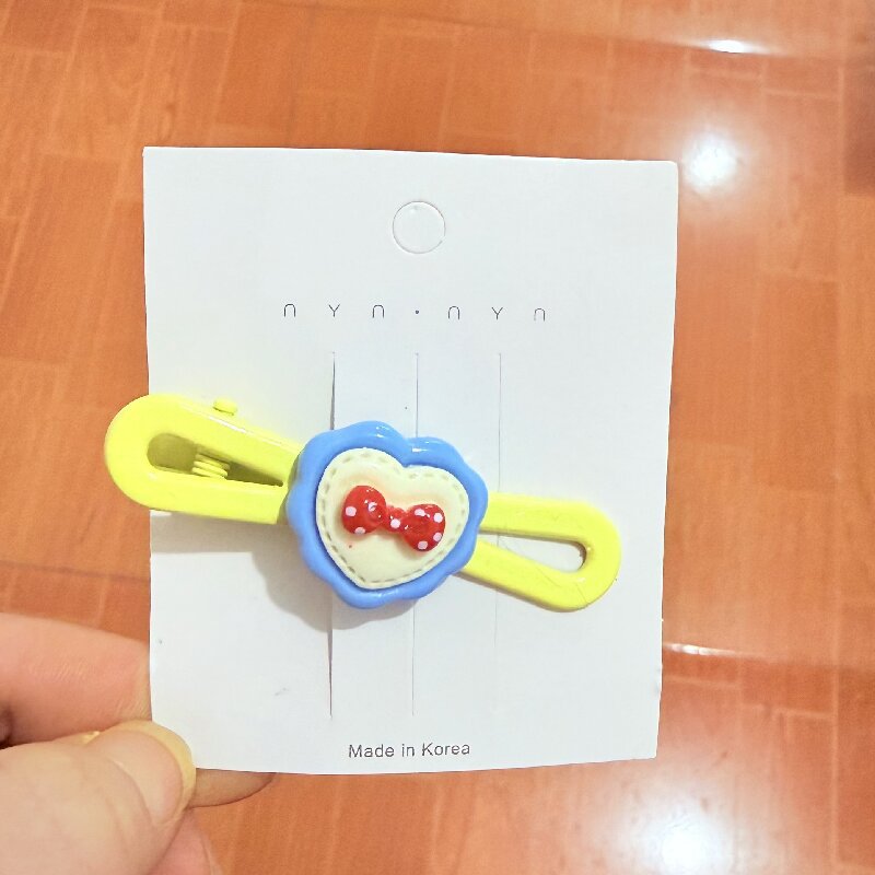노란색 8자 클립