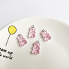 Realistic resin, pendant, earrings, accessory with accessories, wish, with little bears, handmade